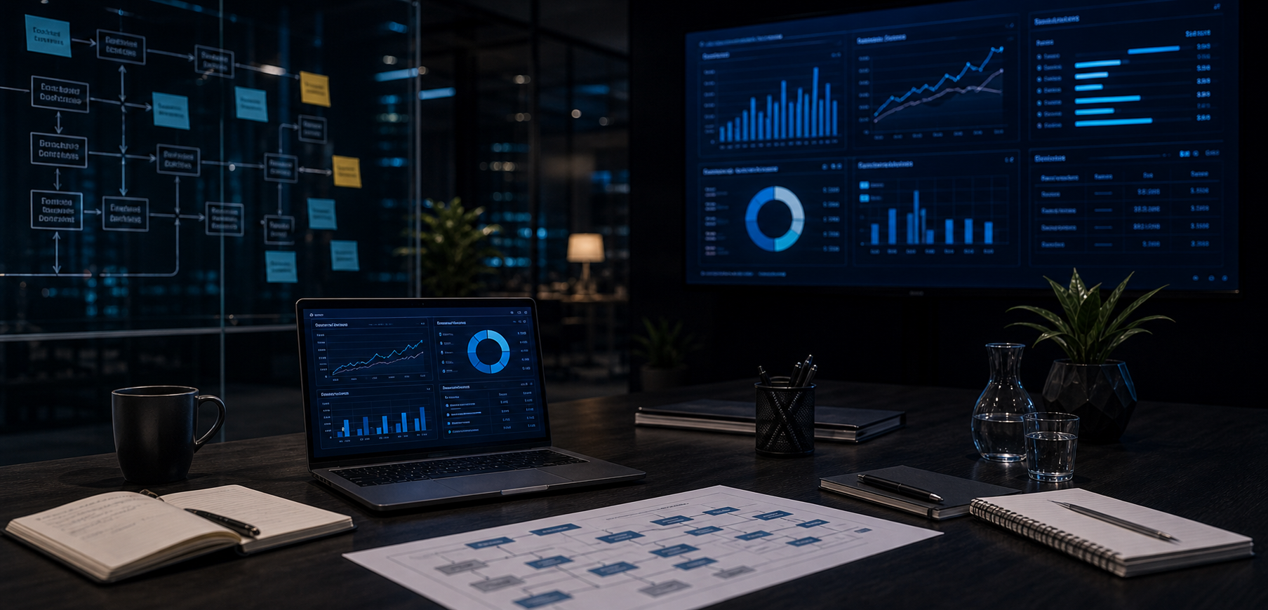 Operations reporting and process control workspace